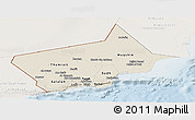 Shaded Relief Panoramic Map of Dhofar, lighten