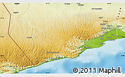 Physical Map of Salalah