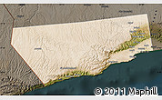 Satellite Map of Salalah, darken