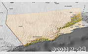 Satellite Map of Salalah, desaturated