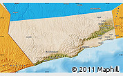 Satellite Map of Salalah, political outside
