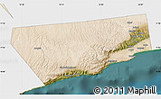 Satellite Map of Salalah, single color outside