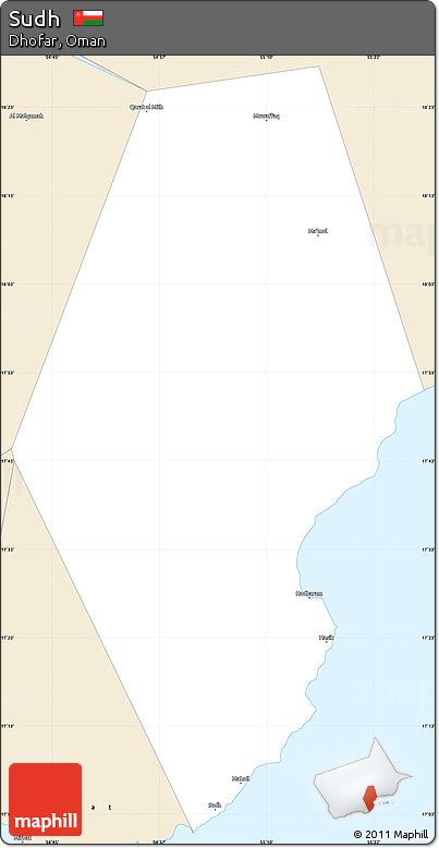 Classic Style Simple Map of Sudh