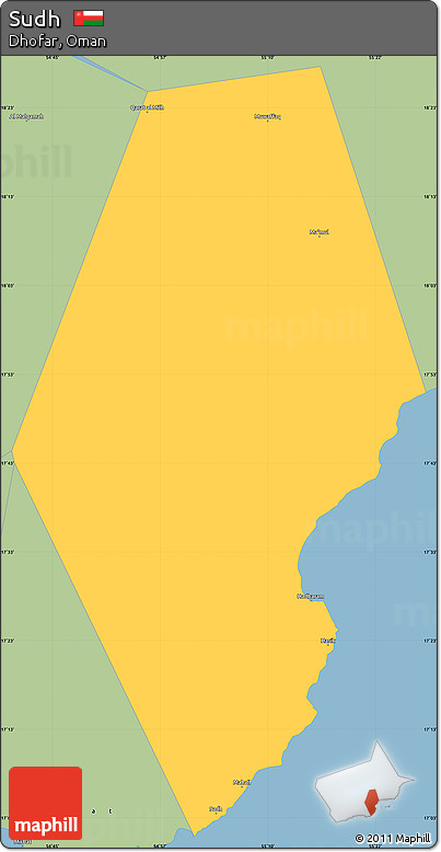 Savanna Style Simple Map of Sudh
