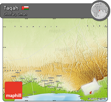 Physical Map of Taqah