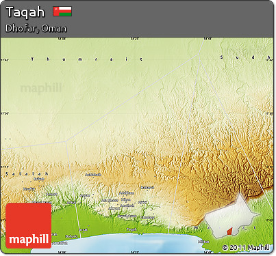 Physical Map of Taqah