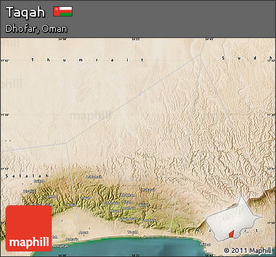 Satellite Map of Taqah