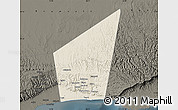 Shaded Relief Map of Taqah, darken