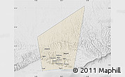 Shaded Relief Map of Taqah, lighten, desaturated