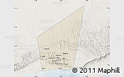 Shaded Relief Map of Taqah, lighten