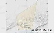 Shaded Relief Map of Taqah, lighten, semi-desaturated