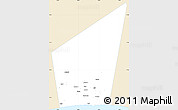 Classic Style Simple Map of Taqah, single color outside