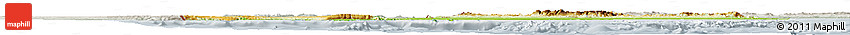 Physical Horizon Map of Oman, lighten, semi-desaturated
