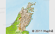 Satellite 3D Map of Musandam, physical outside
