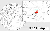 Blank Location Map of Al Khasab