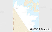 Classic Style Simple Map of Al Khasab