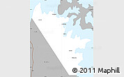 Gray Simple Map of Al Khasab