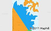 Political Simple Map of Al Khasab