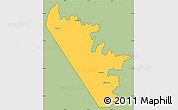 Savanna Style Simple Map of Al Khasab, cropped outside