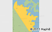 Savanna Style Simple Map of Al Khasab