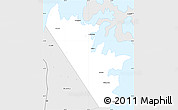 Silver Style Simple Map of Al Khasab