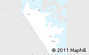 Silver Style Simple Map of Al Khasab, single color outside
