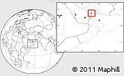Blank Location Map of Diba, within the entire country