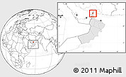 Blank Location Map of Diba, highlighted country, within the entire country