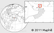 Blank Location Map of Diba, highlighted country, highlighted parent region, within the entire country