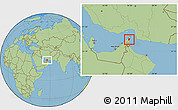 Savanna Style Location Map of Diba