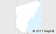 Silver Style Simple Map of Diba