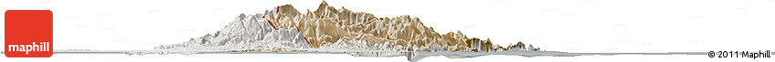 Satellite Horizon Map of Musandam, lighten, semi-desaturated