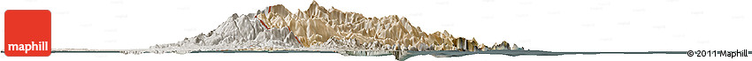 Satellite Horizon Map of Musandam, semi-desaturated Satellite Horizon Map of Musandam, semi-desaturated
