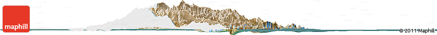 Satellite Horizon Map of Musandam, single color outside Satellite Horizon Map of Musandam, single color outside