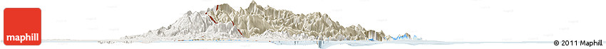 Shaded Relief Horizon Map of Musandam, lighten Shaded Relief Horizon Map of Musandam, lighten
