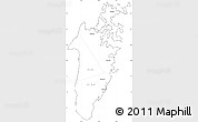 Blank Simple Map of Musandam, cropped outside