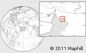 Blank Location Map of A Seeb, highlighted country