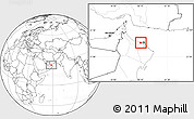 Blank Location Map of A Seeb, highlighted parent region