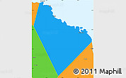 Political Simple Map of Muscat