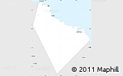 Silver Style Simple Map of Muscat