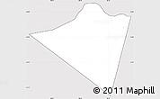 Silver Style Simple Map of Muttrah, cropped outside