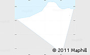 Silver Style Simple Map of Muttrah, single color outside