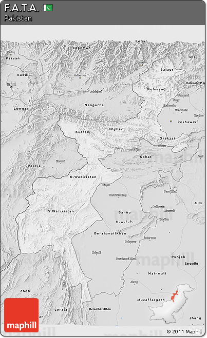 Silver Style 3D Map of F.A.T.A.