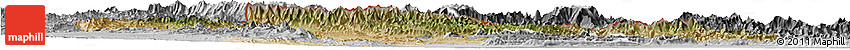 Satellite Horizon Map of F.A.T.A., desaturated