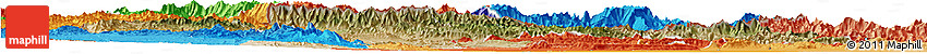 Satellite Horizon Map of F.A.T.A., political shades outside