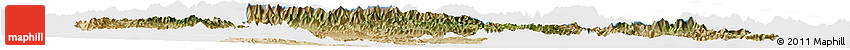 Satellite Horizon Map of F.A.T.A., single color outside