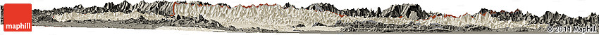 Shaded Relief Horizon Map of F.A.T.A., darken