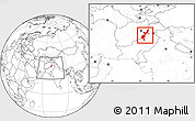 Blank Location Map of F.A.T.A., within the entire country