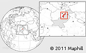 Blank Location Map of F.A.T.A., highlighted country, within the entire country