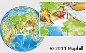Physical Location Map of F.A.T.A., highlighted country, within the entire country